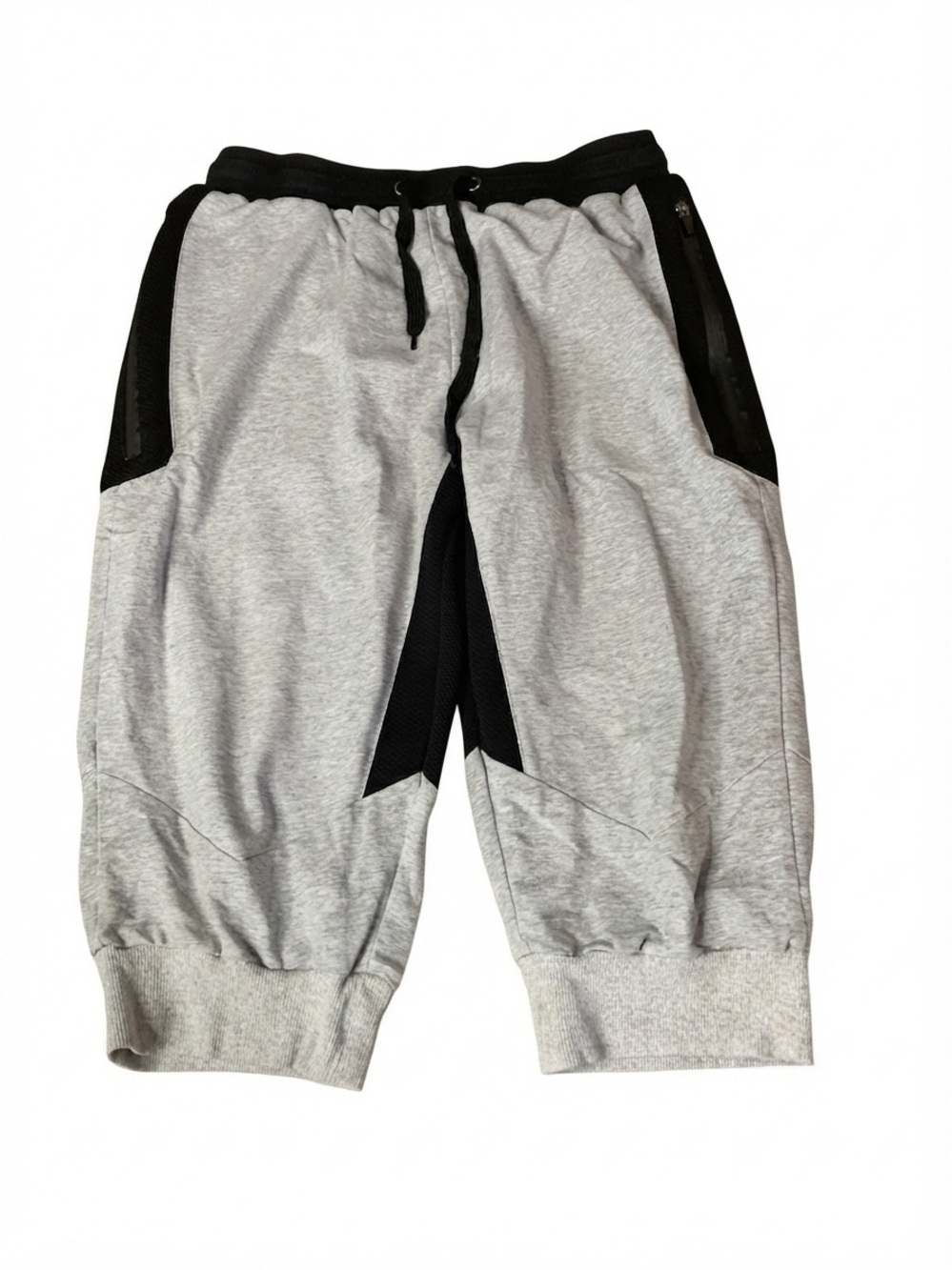 Outdoorsports Gray Black Athletic Capri Jogger Shorts Size US 34